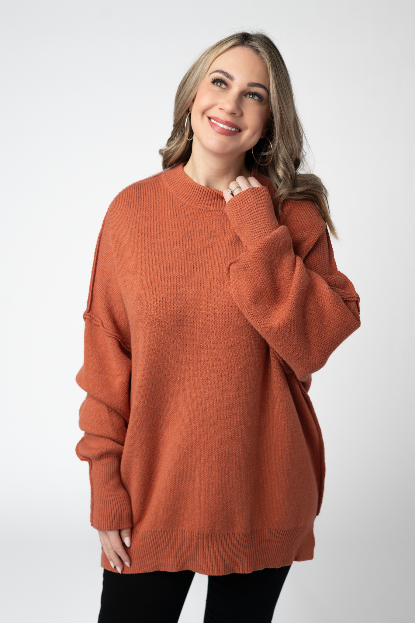 Aurora Cozy Sweater - Pumpkin Spice by Michelle Mae