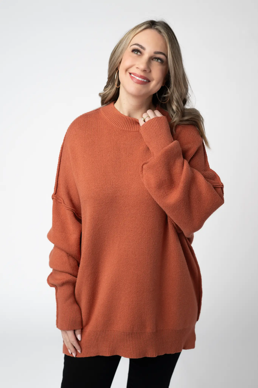 Aurora Cozy Sweater - Pumpkin Spice by Michelle Mae