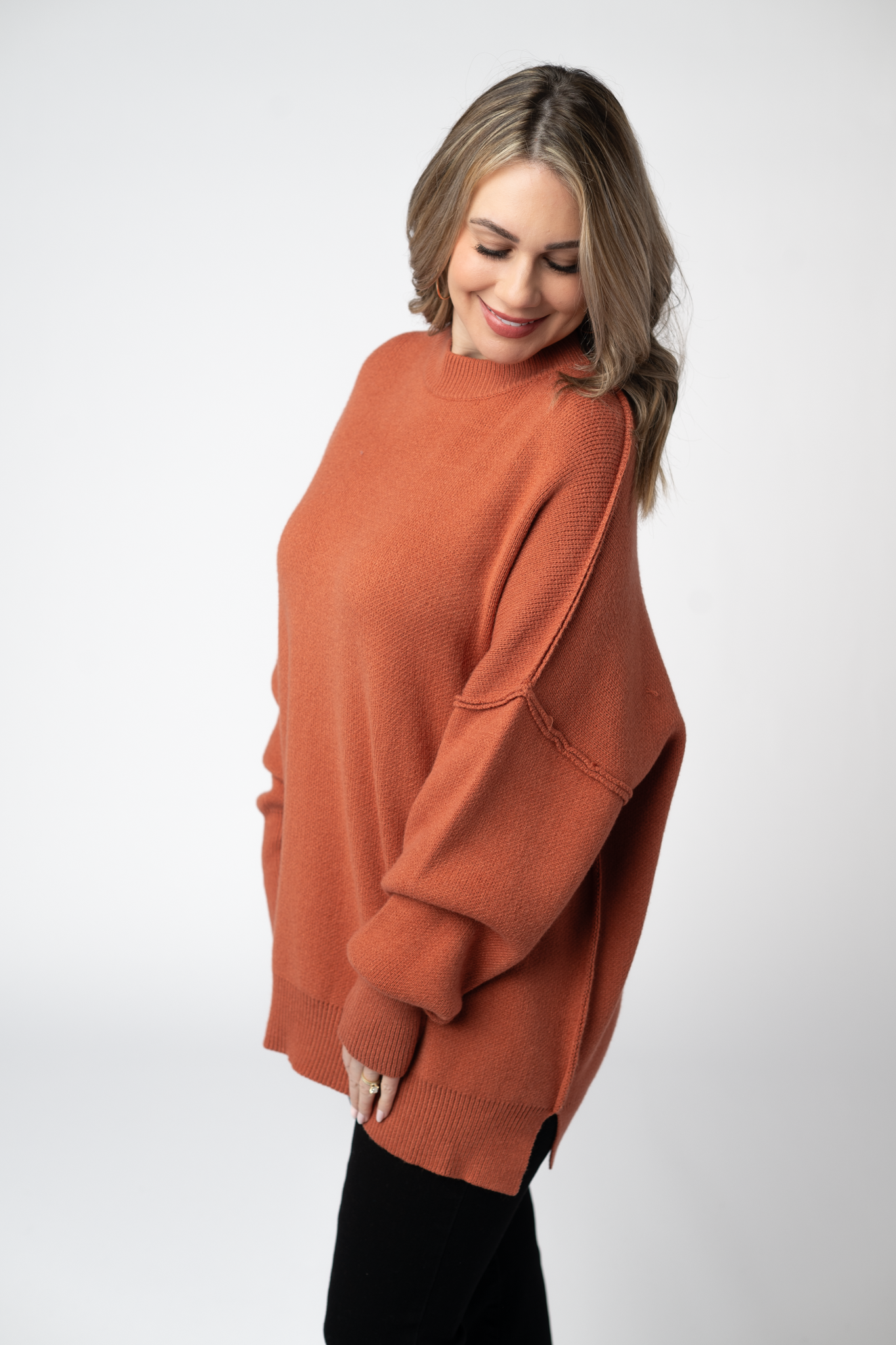 Aurora Cozy Sweater - Pumpkin Spice by Michelle Mae