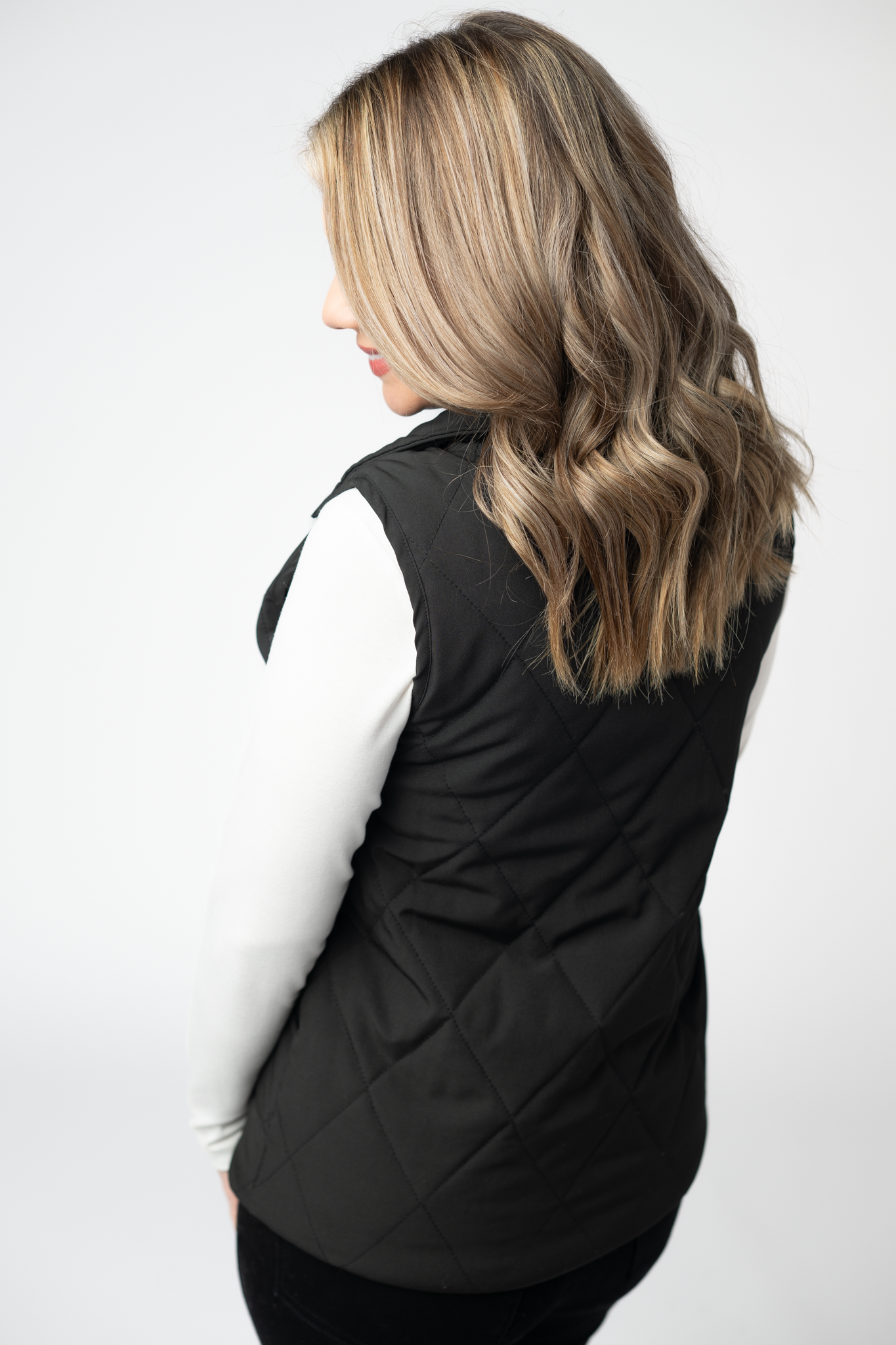 IN STOCK Remy Zip Up Vest - Black by Michelle Mae