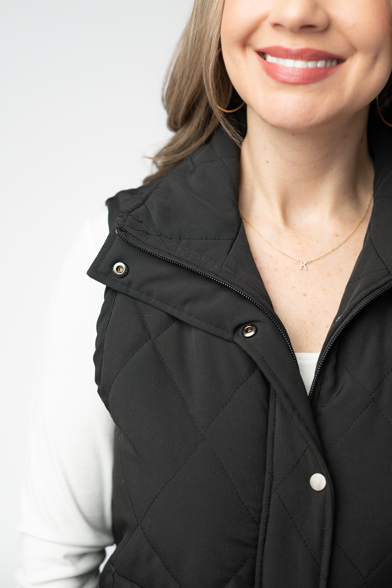 Remy Zip Up Vest - Black by Michelle Mae