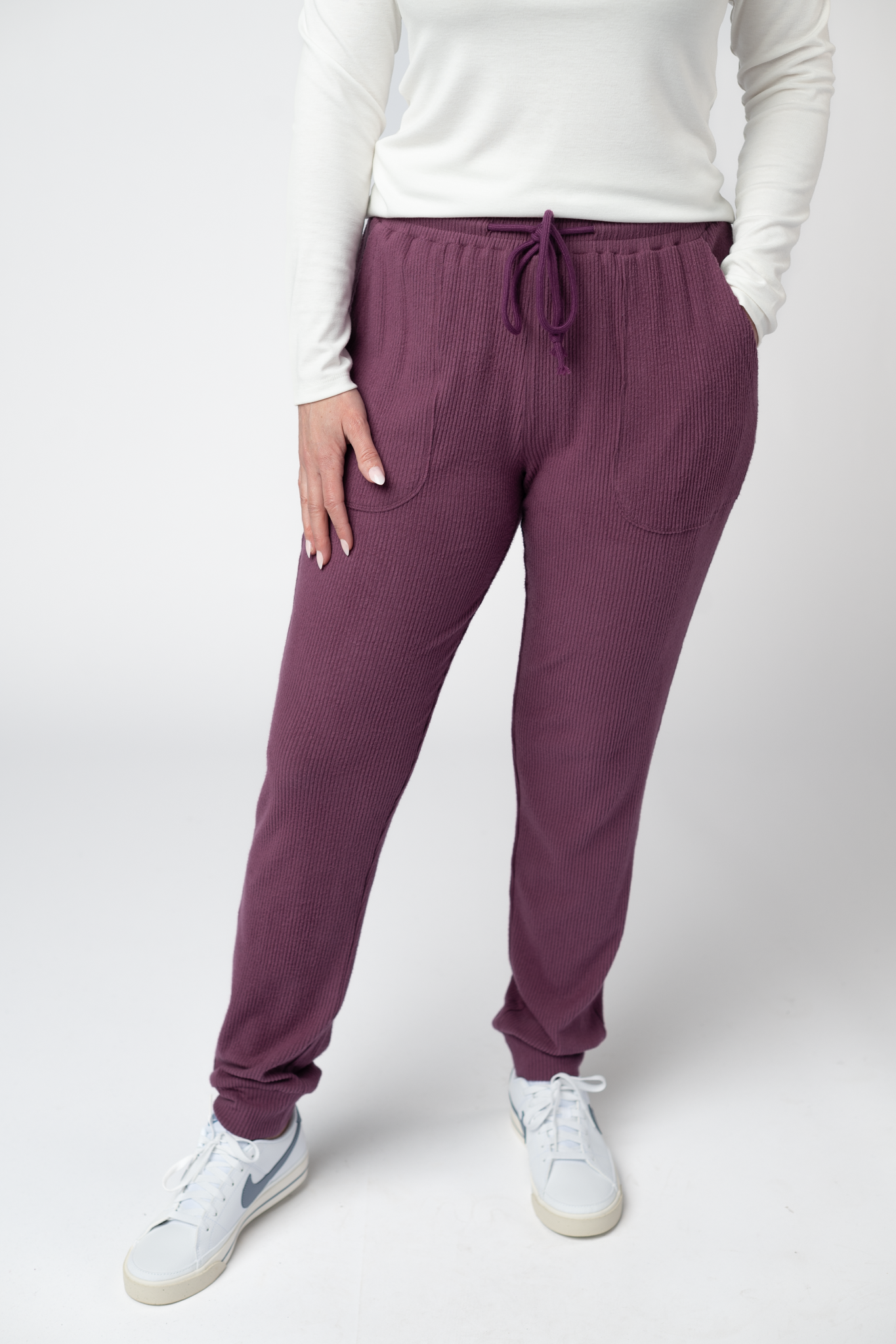 Corrine Joggers - Plum by Michelle Mae