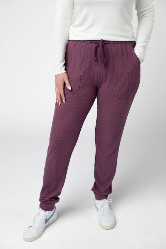 Corrine Joggers - Plum by Michelle Mae