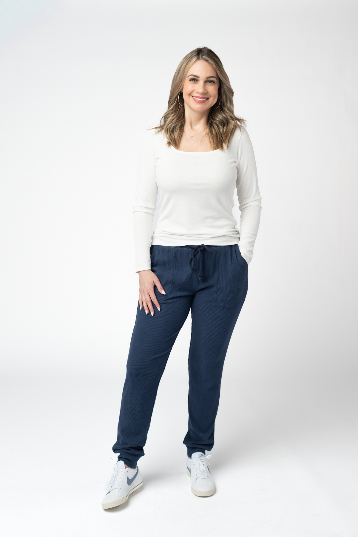 IN STOCK Corrine Joggers - Navy by Michelle Mae
