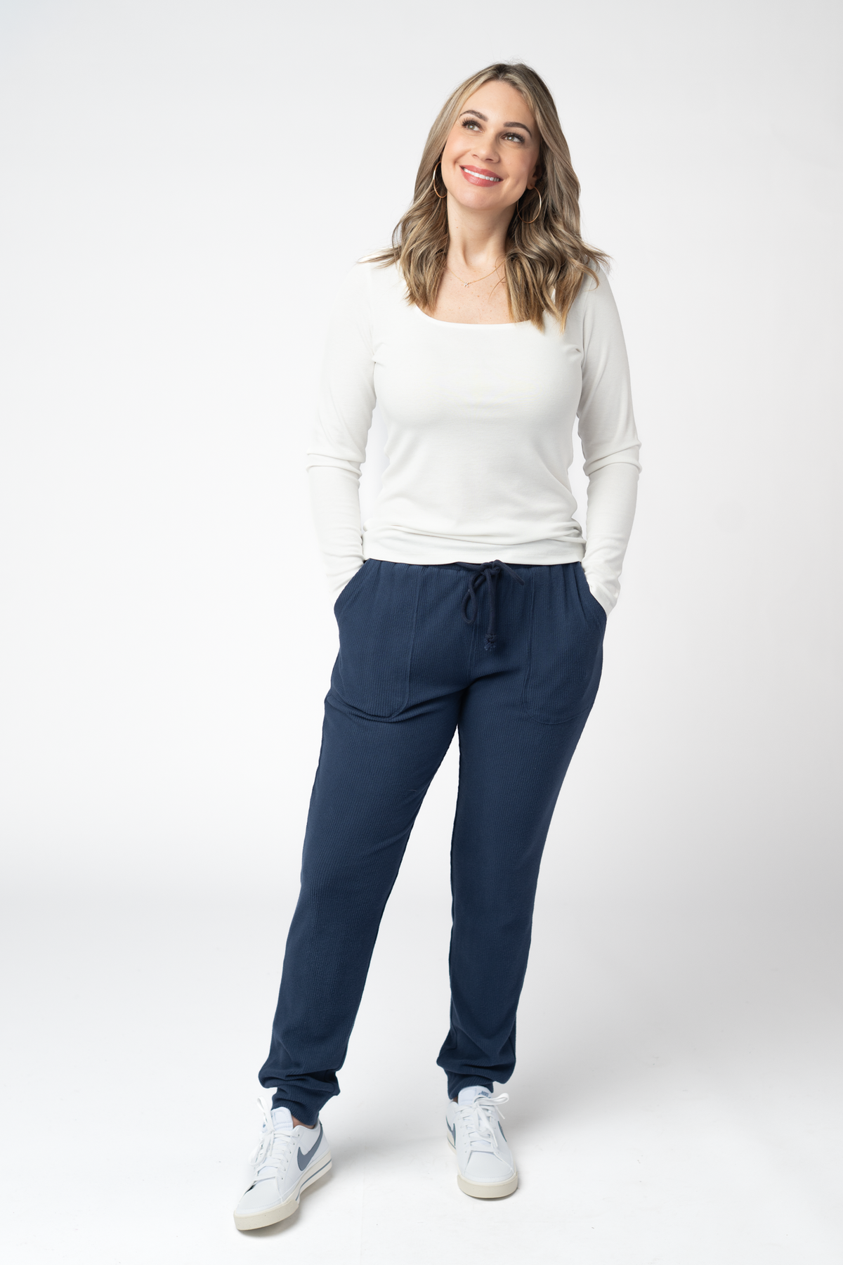 IN STOCK Corrine Joggers - Navy by Michelle Mae