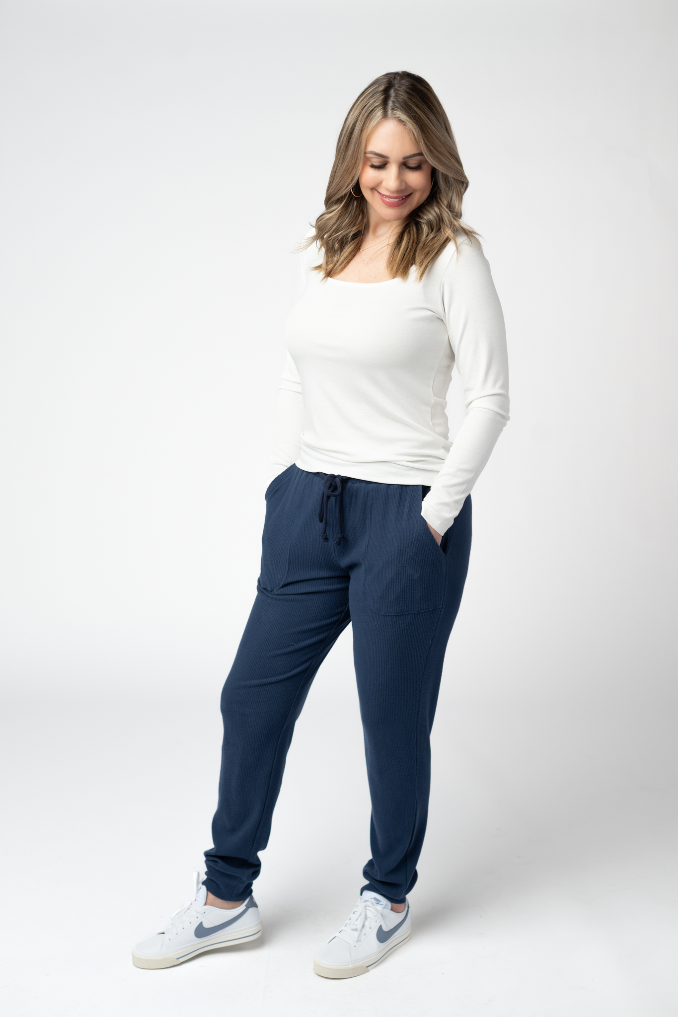 IN STOCK Corrine Joggers - Navy by Michelle Mae