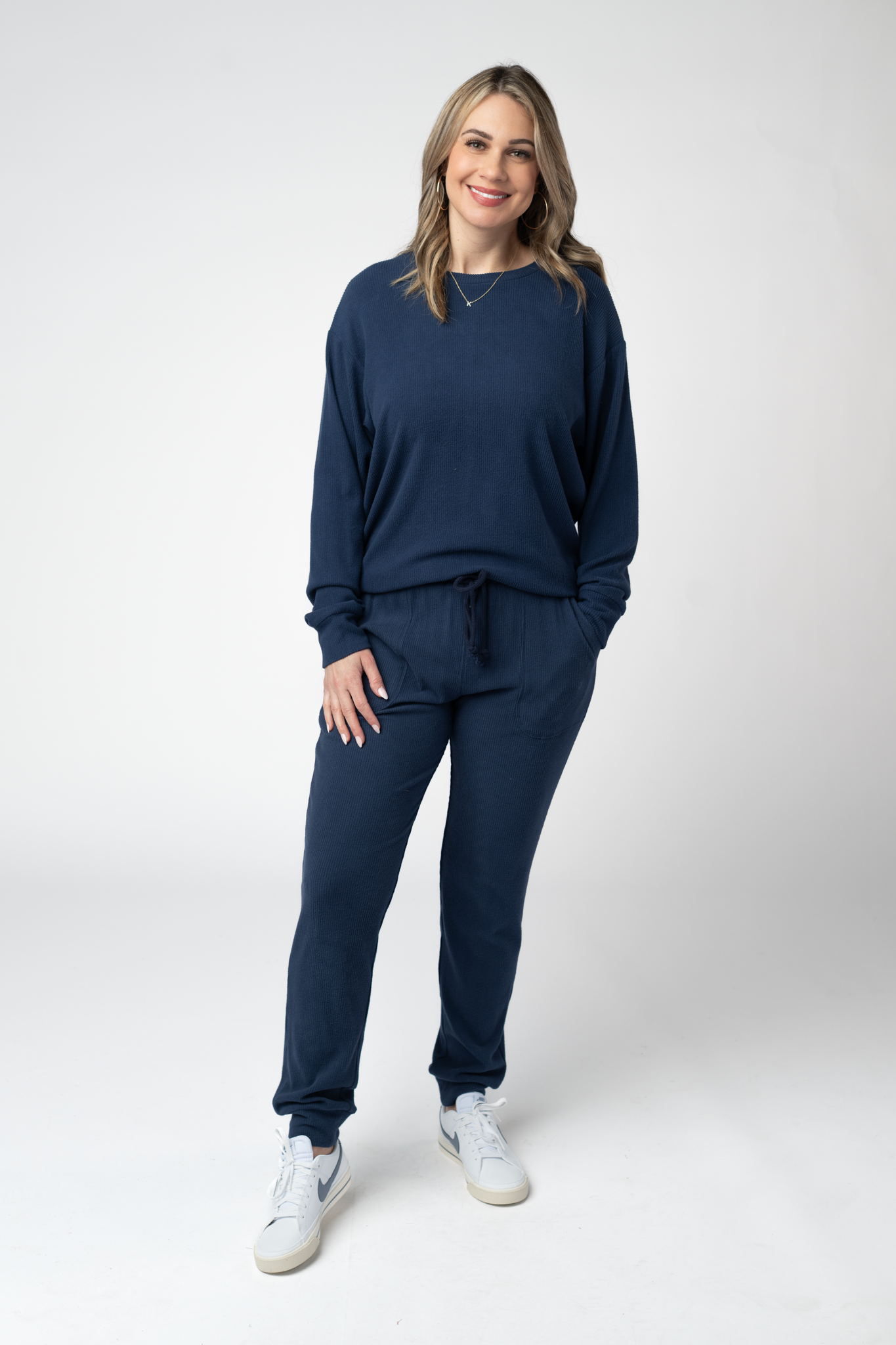 IN STOCK Corrine Joggers - Navy by Michelle Mae
