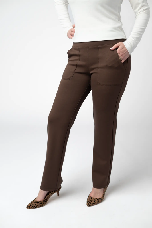 Luxe Ankle Bottoms- Brown by Michelle Mae