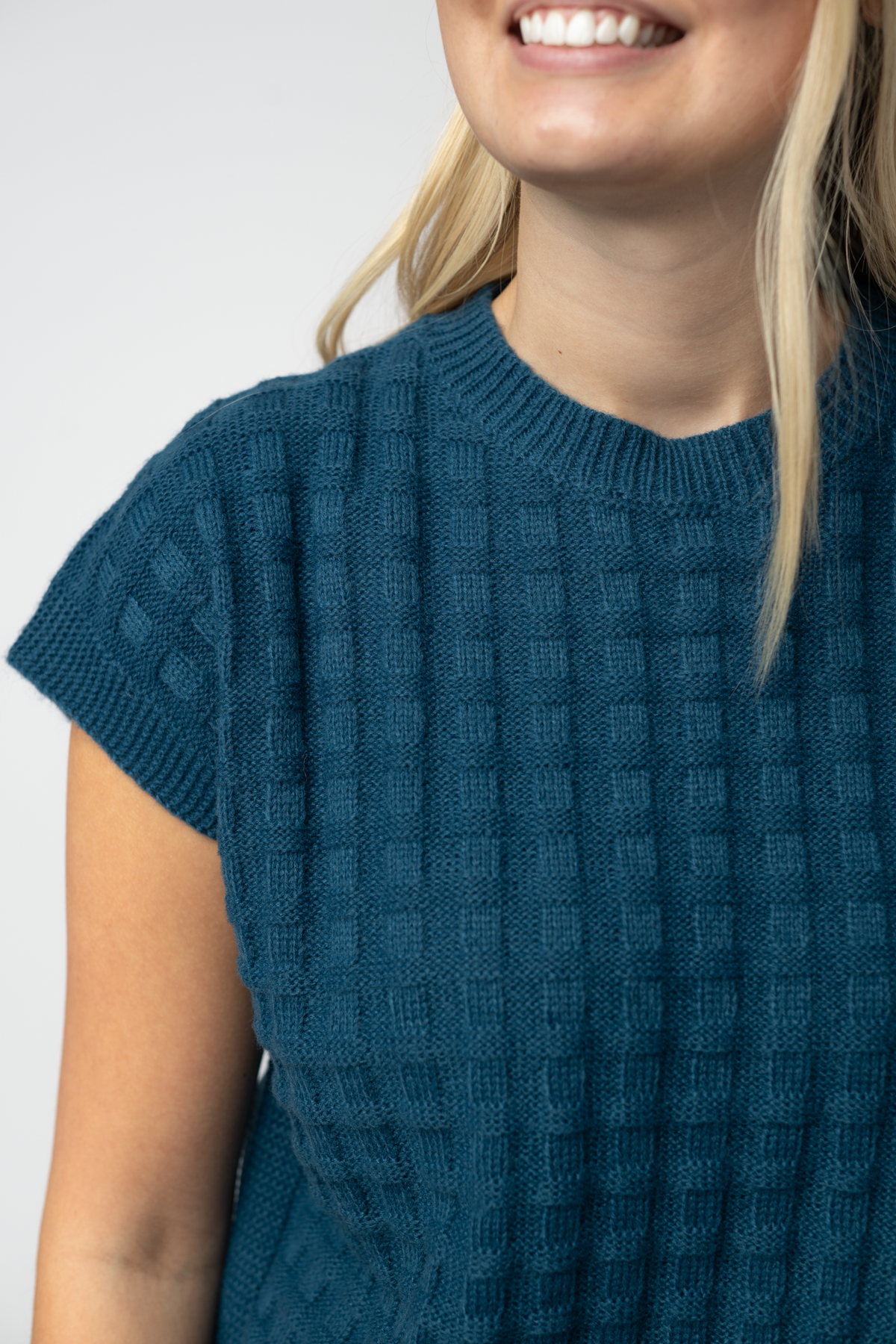 IN STOCK Kelly Knitted Top - Teal by Michelle Mae