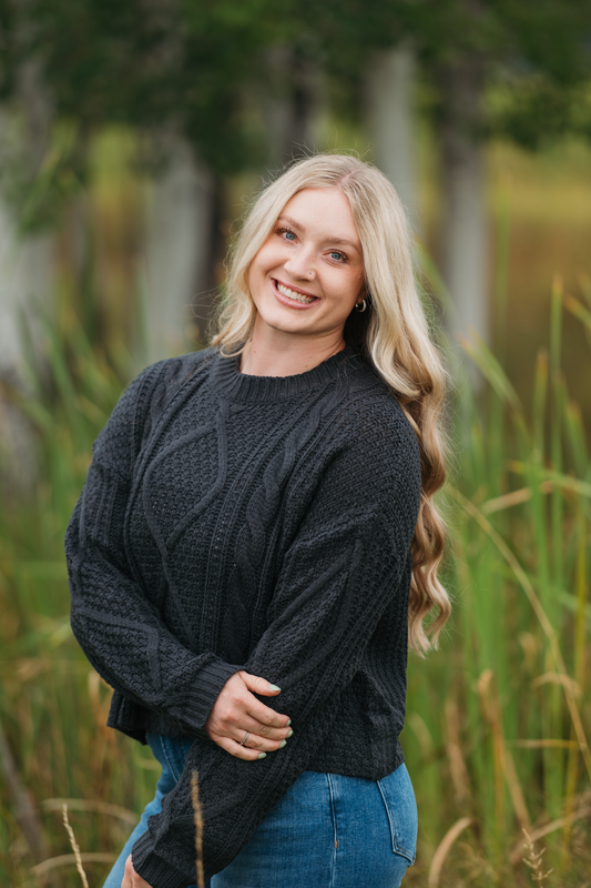 Classic Charcoal Cable Knit Sweater With Crew Neck For Layering by Michelle Mae
