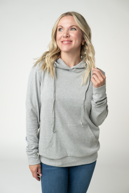 IN STOCK Hailey Hoodie - Light Grey by Michelle Mae