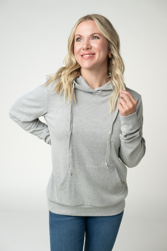 IN STOCK Hailey Hoodie - Light Grey by Michelle Mae