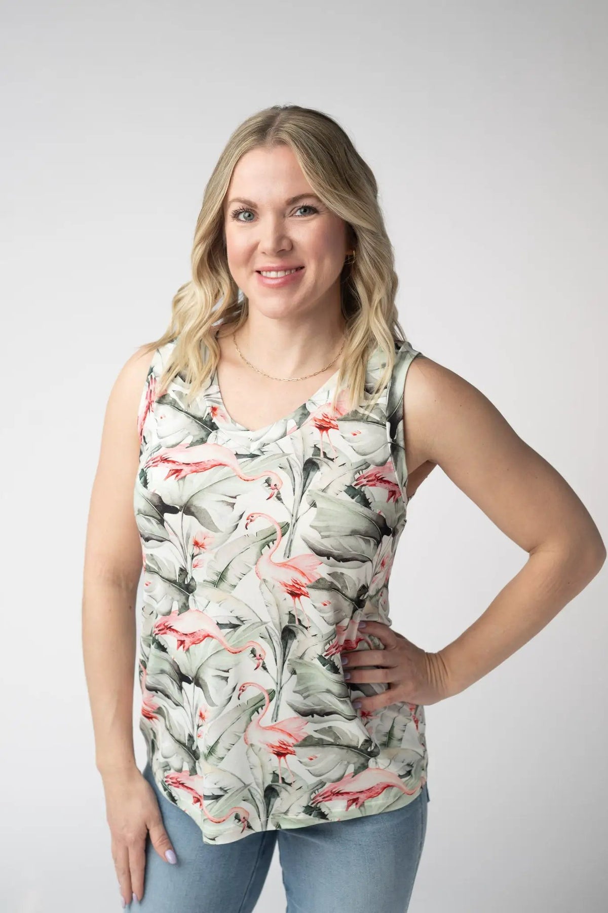 IN STOCK Noelle Tank - Flamingos FINAL SALE by Michelle Mae