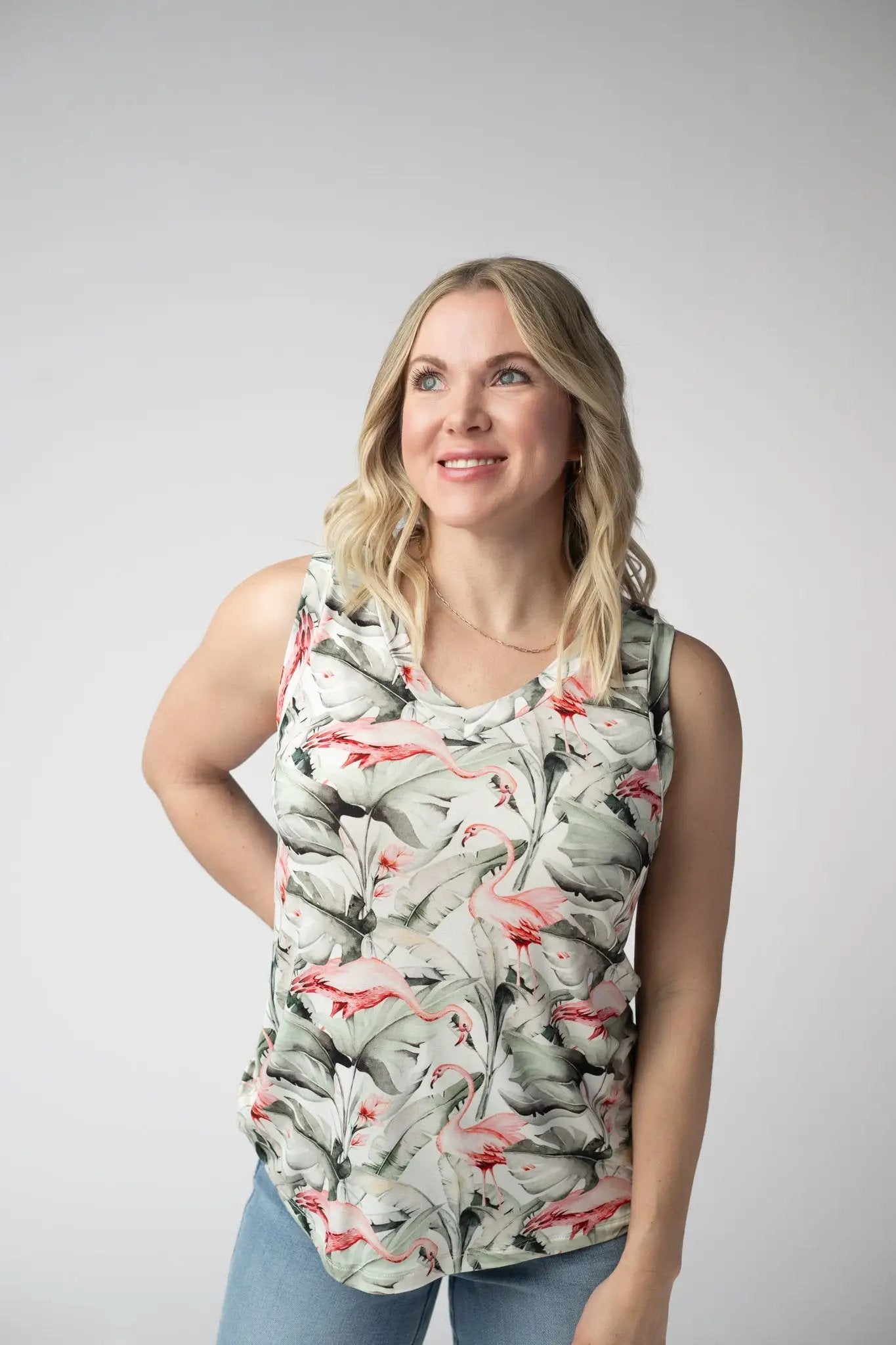 IN STOCK Noelle Tank - Flamingos FINAL SALE by Michelle Mae