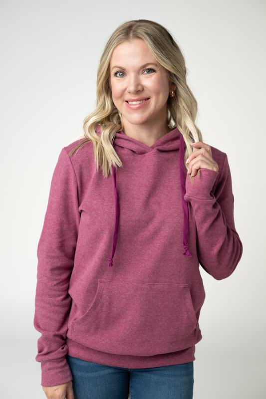 IN STOCK Hailey Hoodie - Raspberry by Michelle Mae