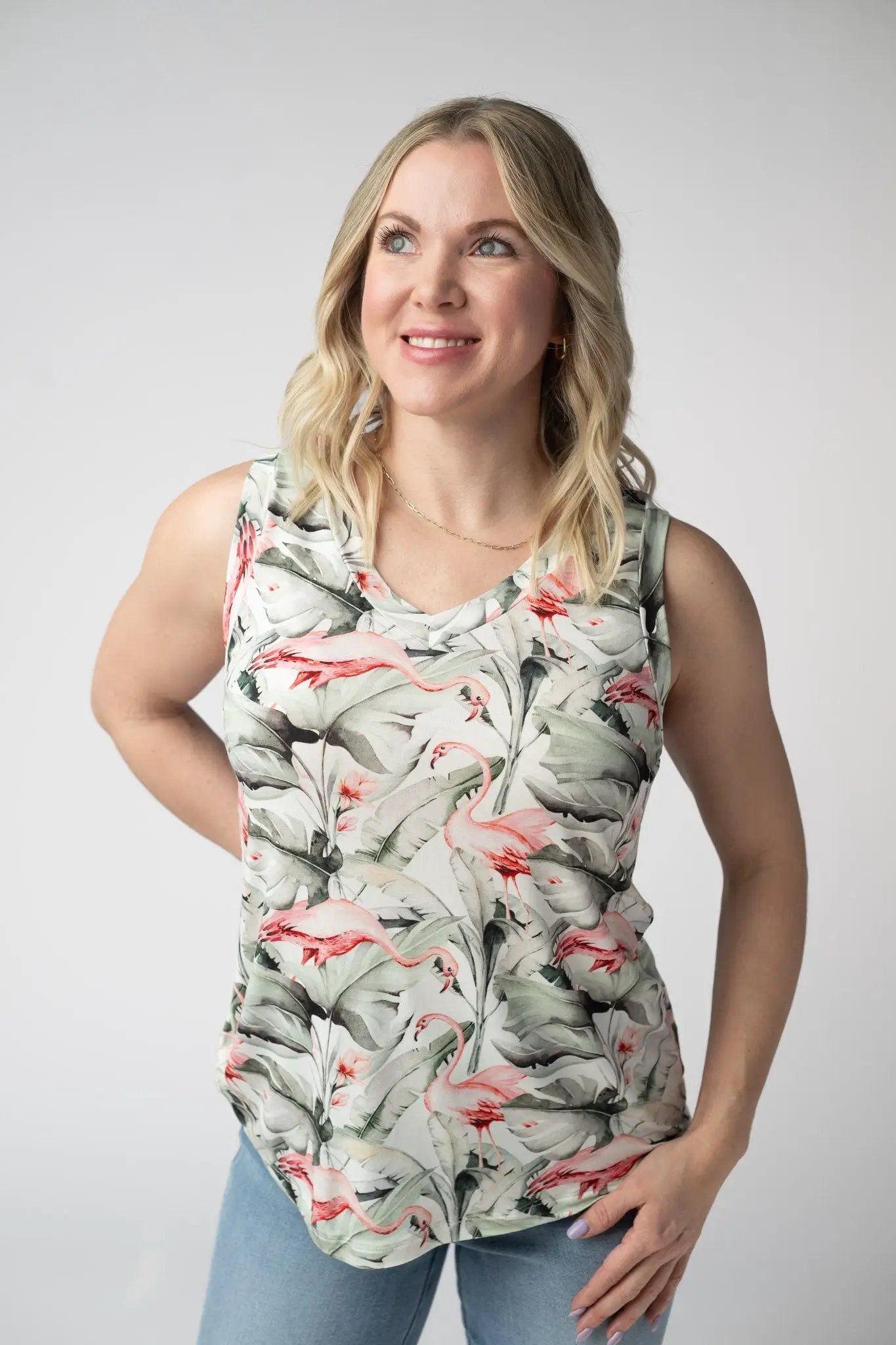 IN STOCK Noelle Tank - Flamingos FINAL SALE by Michelle Mae