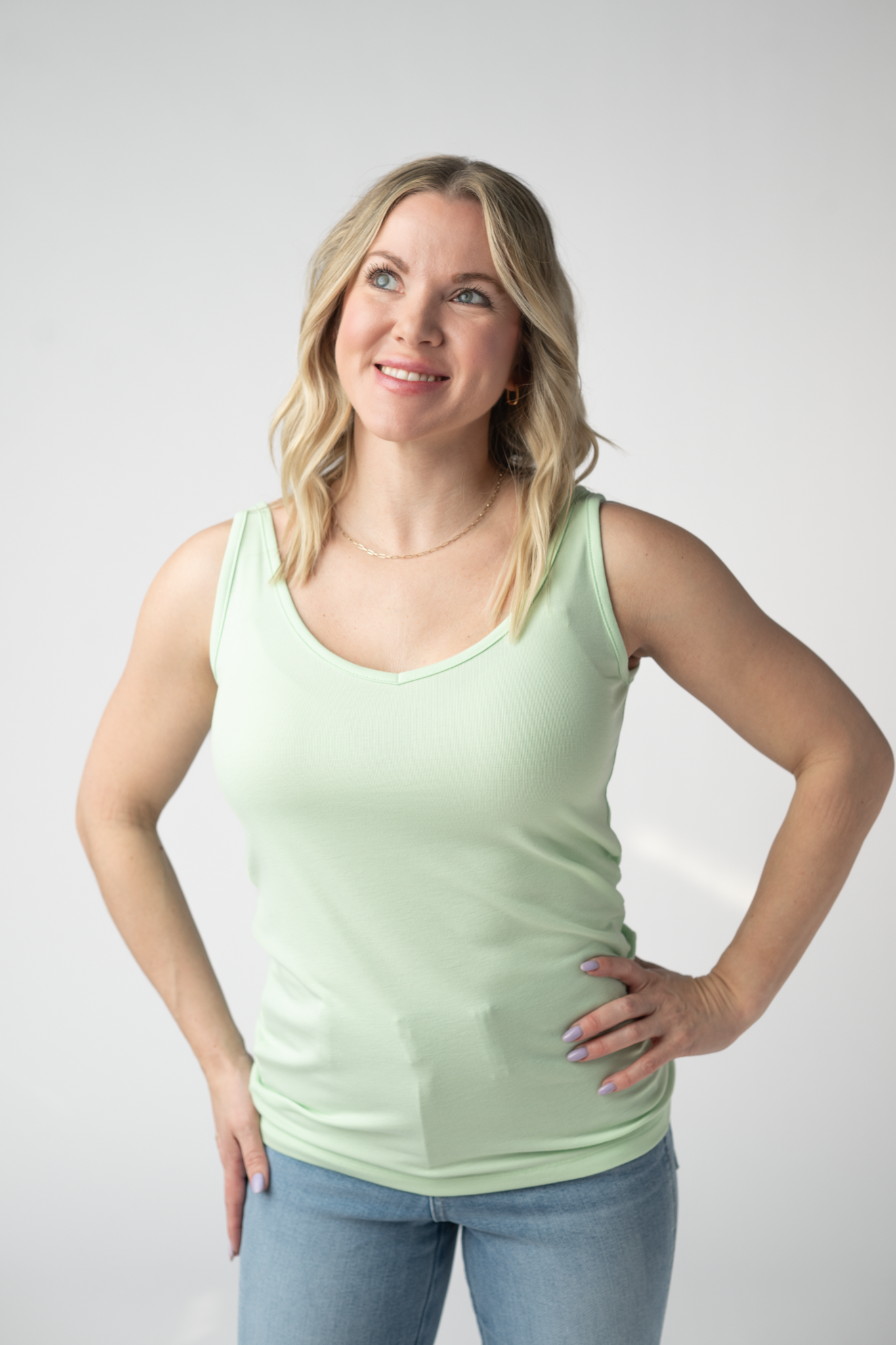 IN STOCK Kennedy Tank - Lime FINAL SALE by Michelle Mae