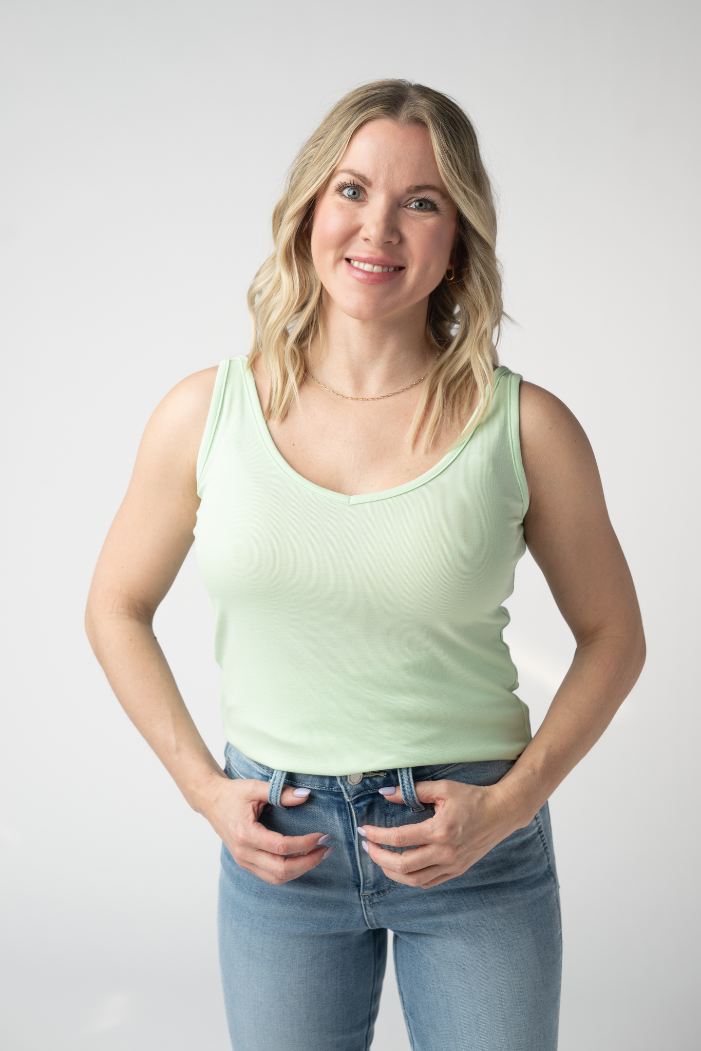 IN STOCK Kennedy Tank - Lime FINAL SALE by Michelle Mae