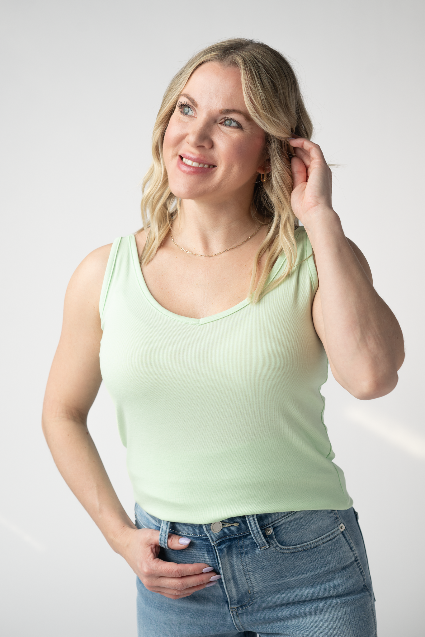 IN STOCK Kennedy Tank - Lime FINAL SALE by Michelle Mae