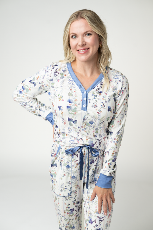 IN STOCK Cozy Pajama Set - Olive Meadow by Michelle Mae