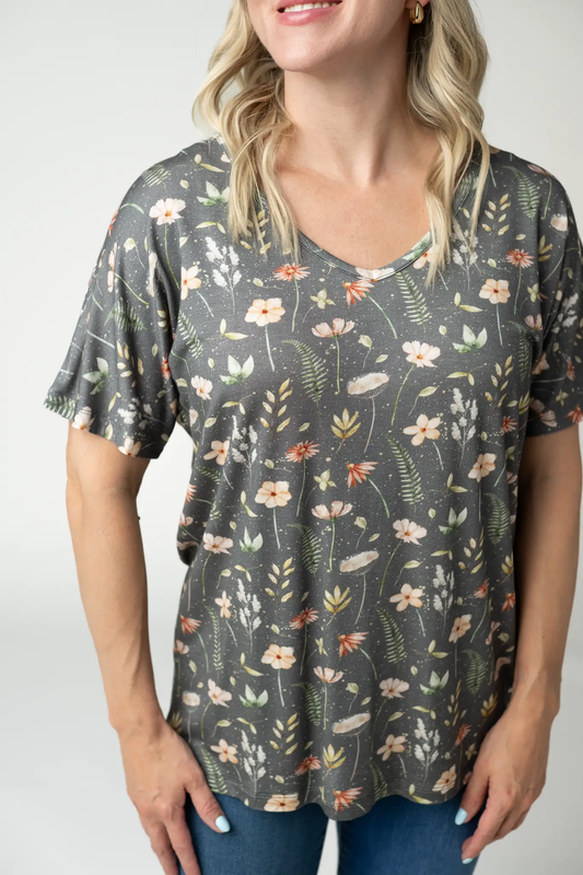 Chloe Cozy Top - Wildflower Meadow by Michelle Mae