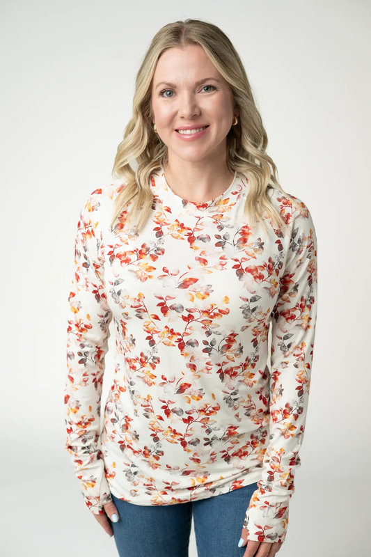 Blair Long Sleeve Top - Autumn Watercolor by Michelle Mae
