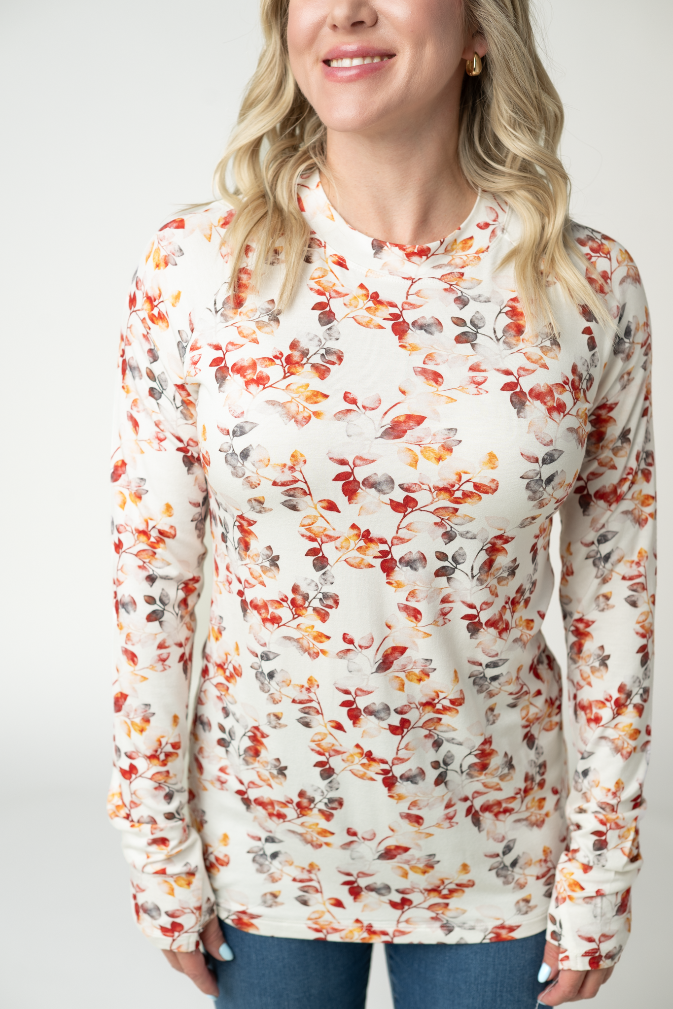 IN STOCK Blair Long Sleeve Top - Autumn Watercolor by Michelle Mae