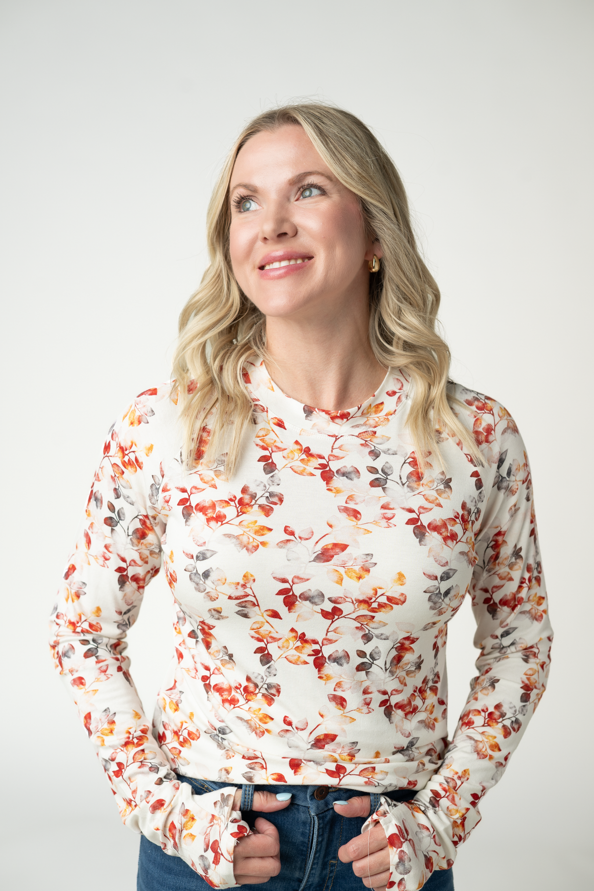 IN STOCK Blair Long Sleeve Top - Autumn Watercolor by Michelle Mae