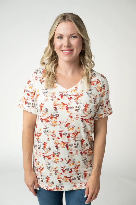 Sophie Top - Autumn Watercolor by Michelle Mae