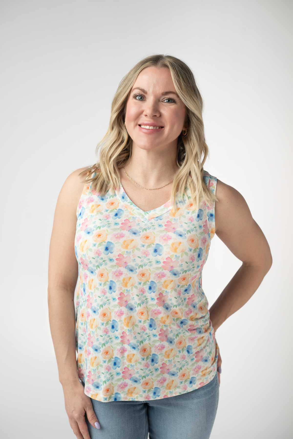 IN STOCK Noelle Tank - Petal Gardens FINAL SALE by Michelle Mae