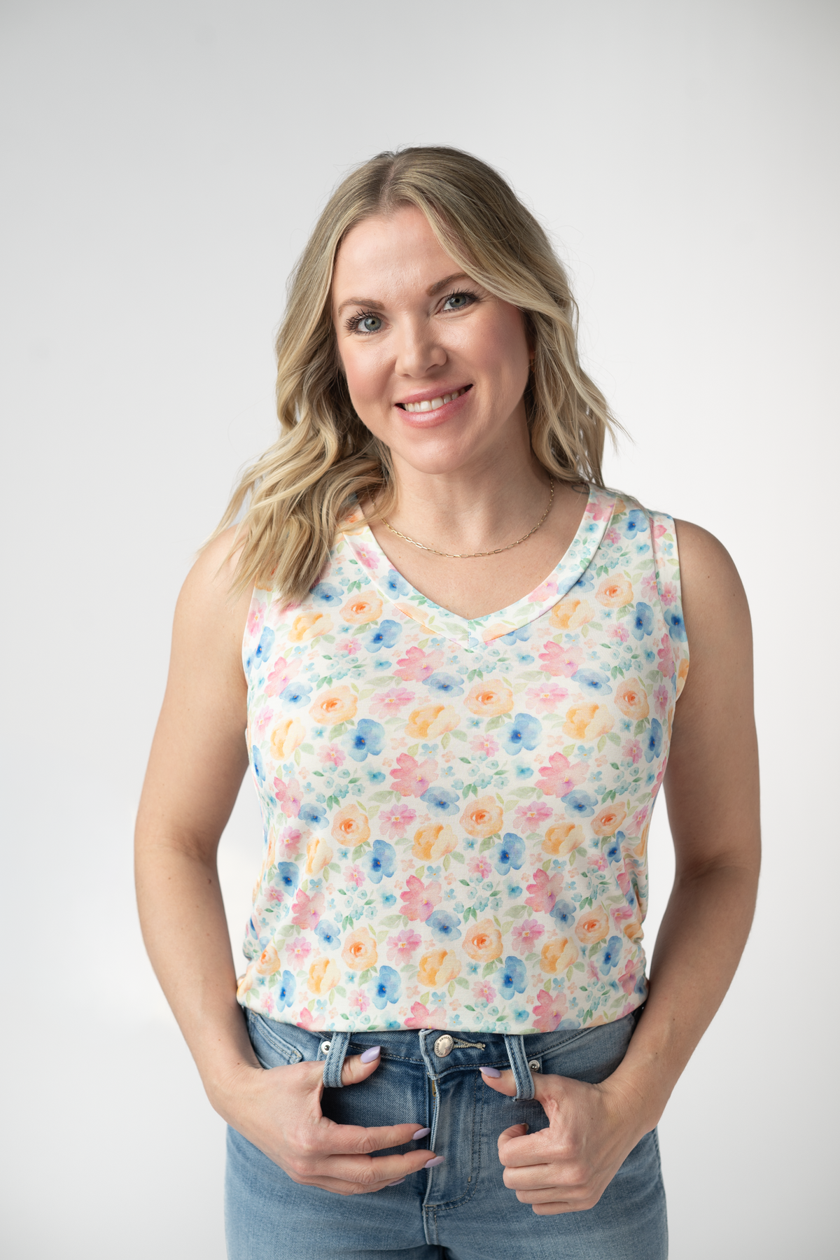 IN STOCK Noelle Tank - Petal Gardens FINAL SALE by Michelle Mae