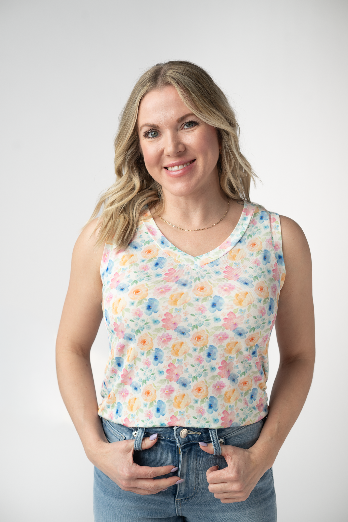 IN STOCK Noelle Tank - Petal Gardens FINAL SALE by Michelle Mae