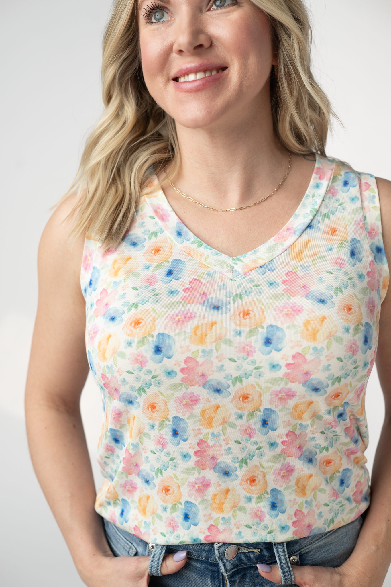 IN STOCK Noelle Tank - Petal Gardens FINAL SALE by Michelle Mae