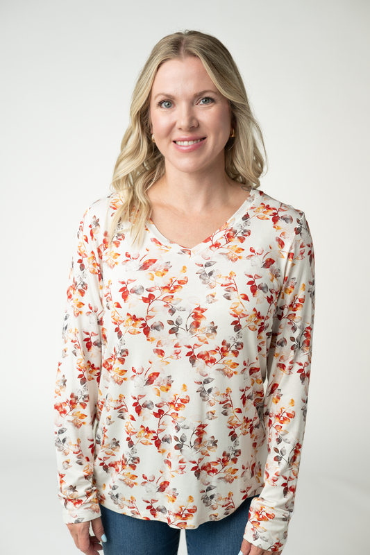 IN STOCK Larissa Long Sleeve - Autumn Watercolor by Michelle Mae