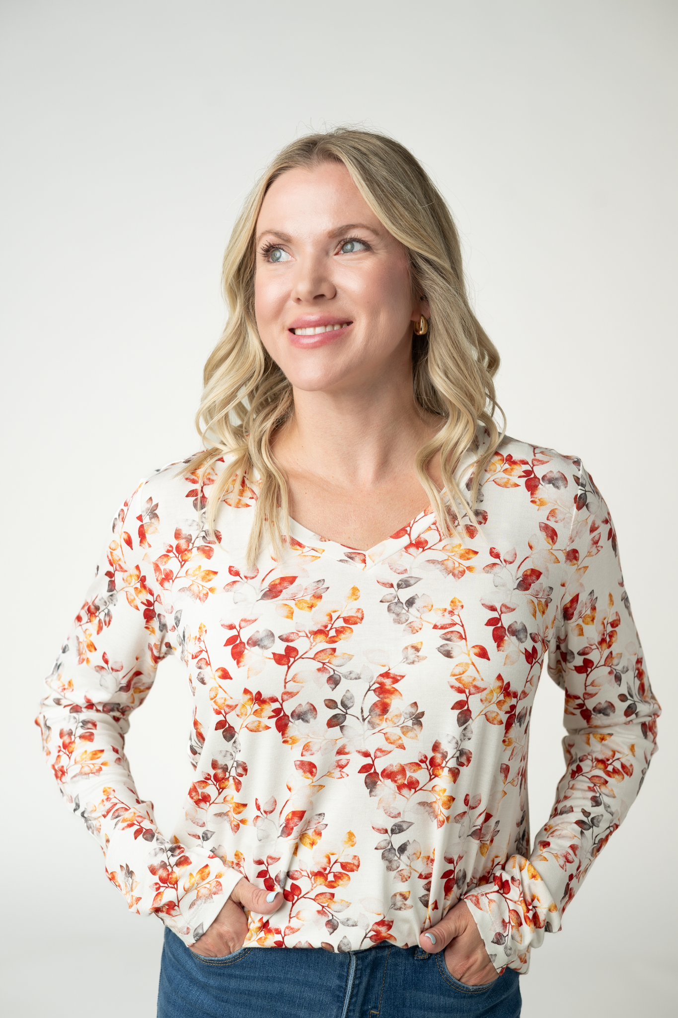 IN STOCK Larissa Long Sleeve - Autumn Watercolor by Michelle Mae