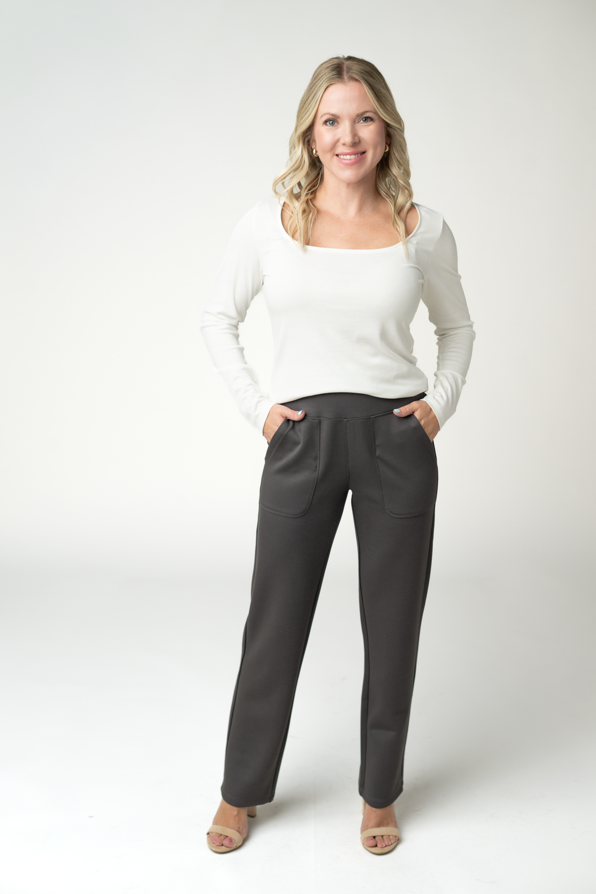 IN STOCK Luxe Ankle Bottoms- Charcoal by Michelle Mae