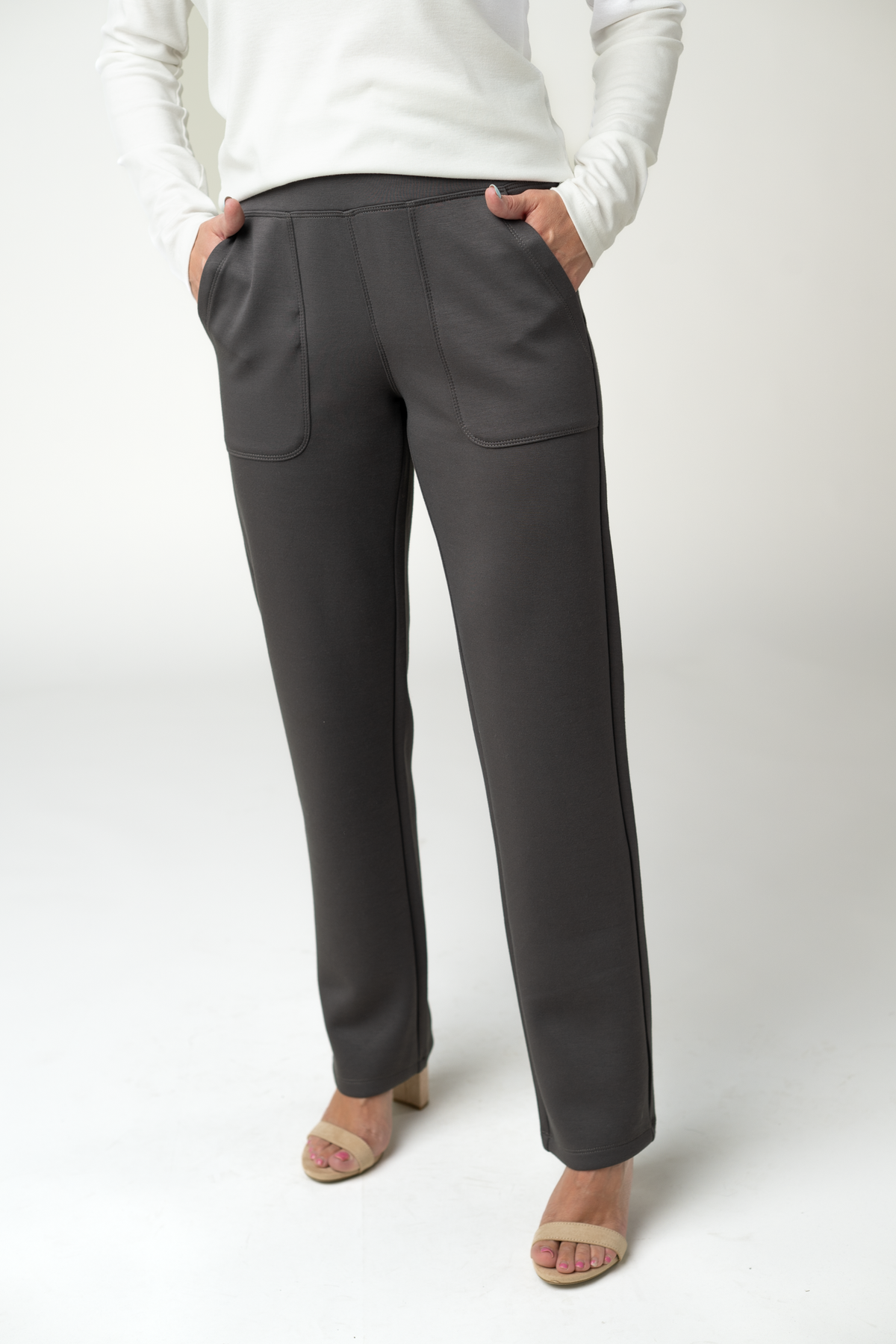 IN STOCK Luxe Ankle Bottoms- Charcoal by Michelle Mae