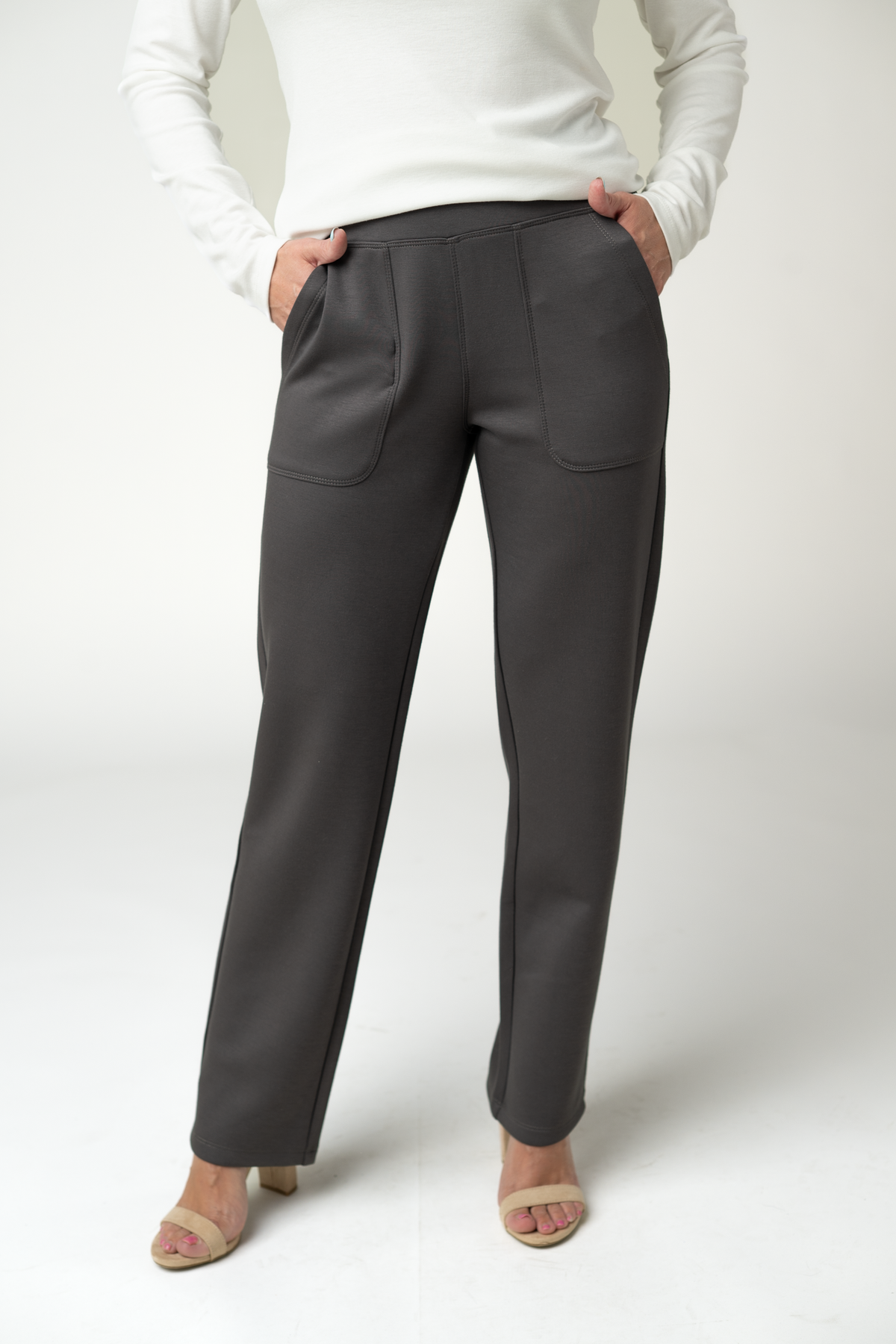 IN STOCK Luxe Ankle Bottoms- Charcoal by Michelle Mae