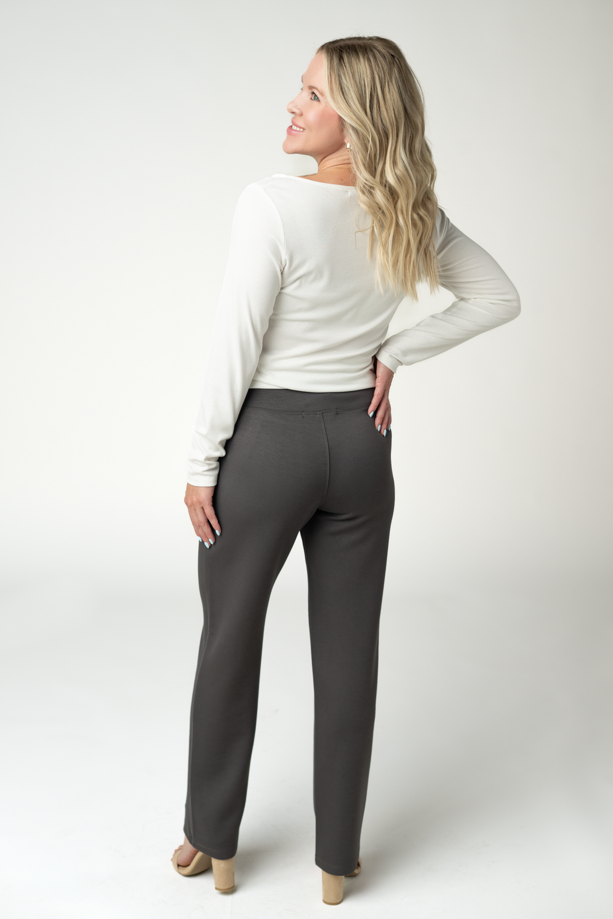IN STOCK Luxe Ankle Bottoms- Charcoal by Michelle Mae