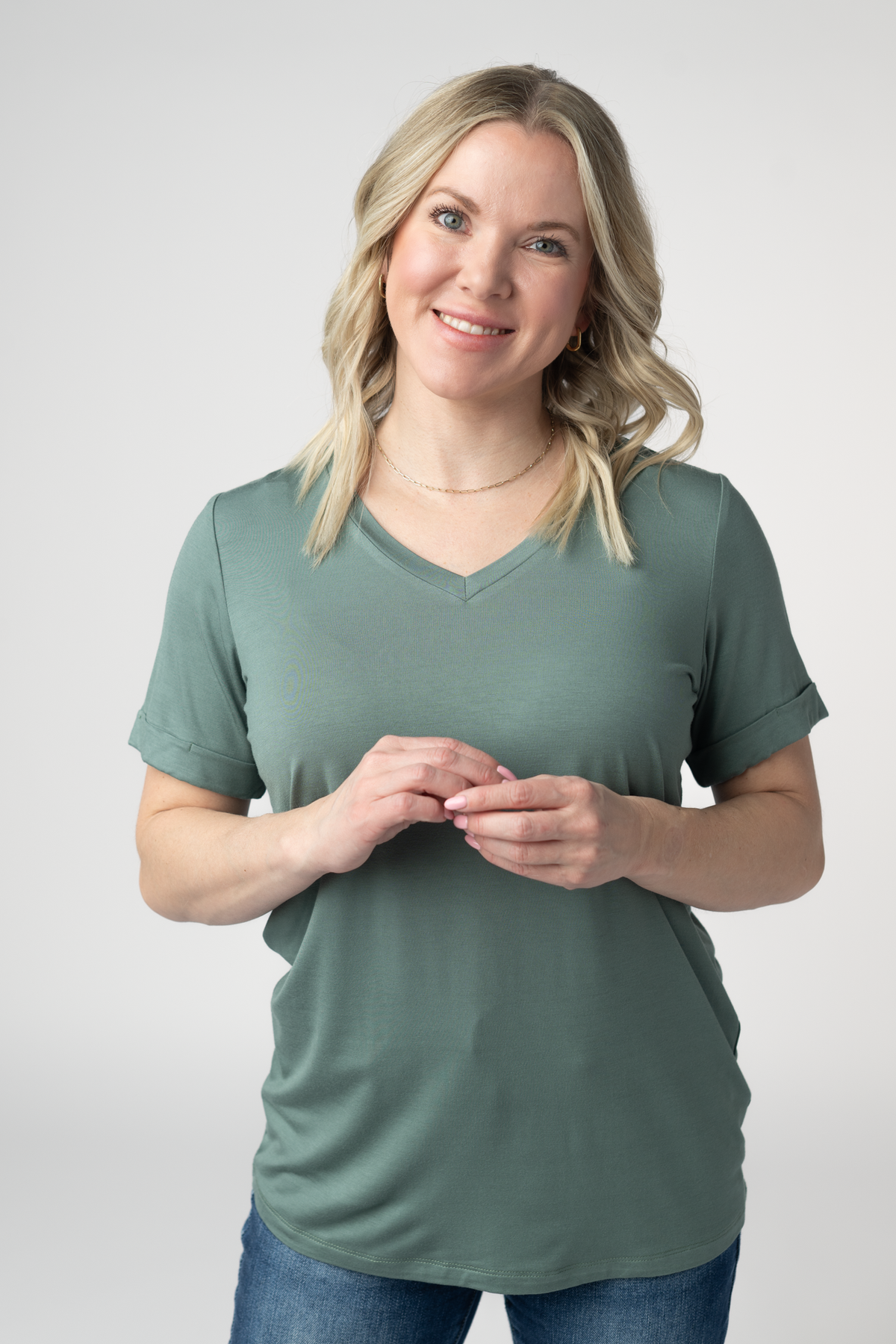 IN STOCK Sophie Top - Dusty Jade by Michelle Mae