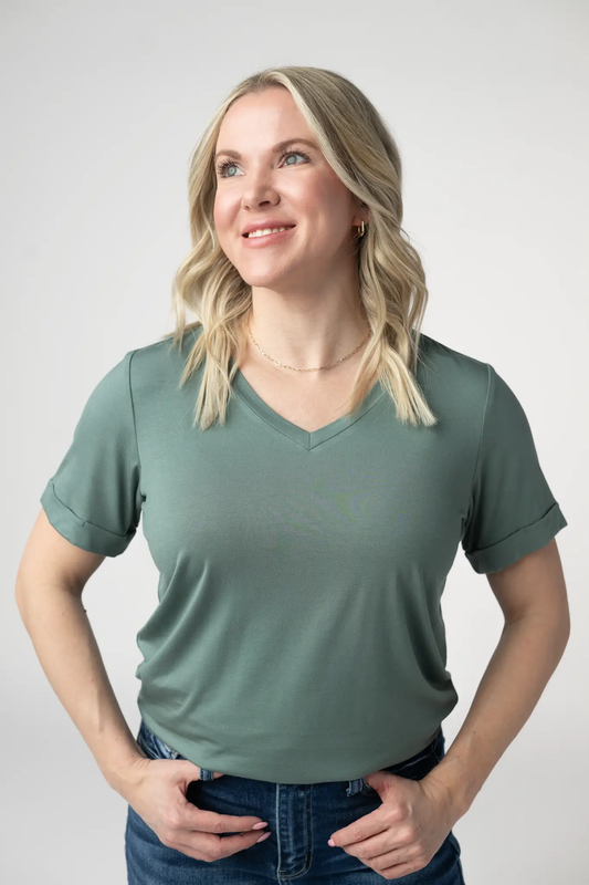 Sophie Top - Dusty Jade by Michelle Mae
