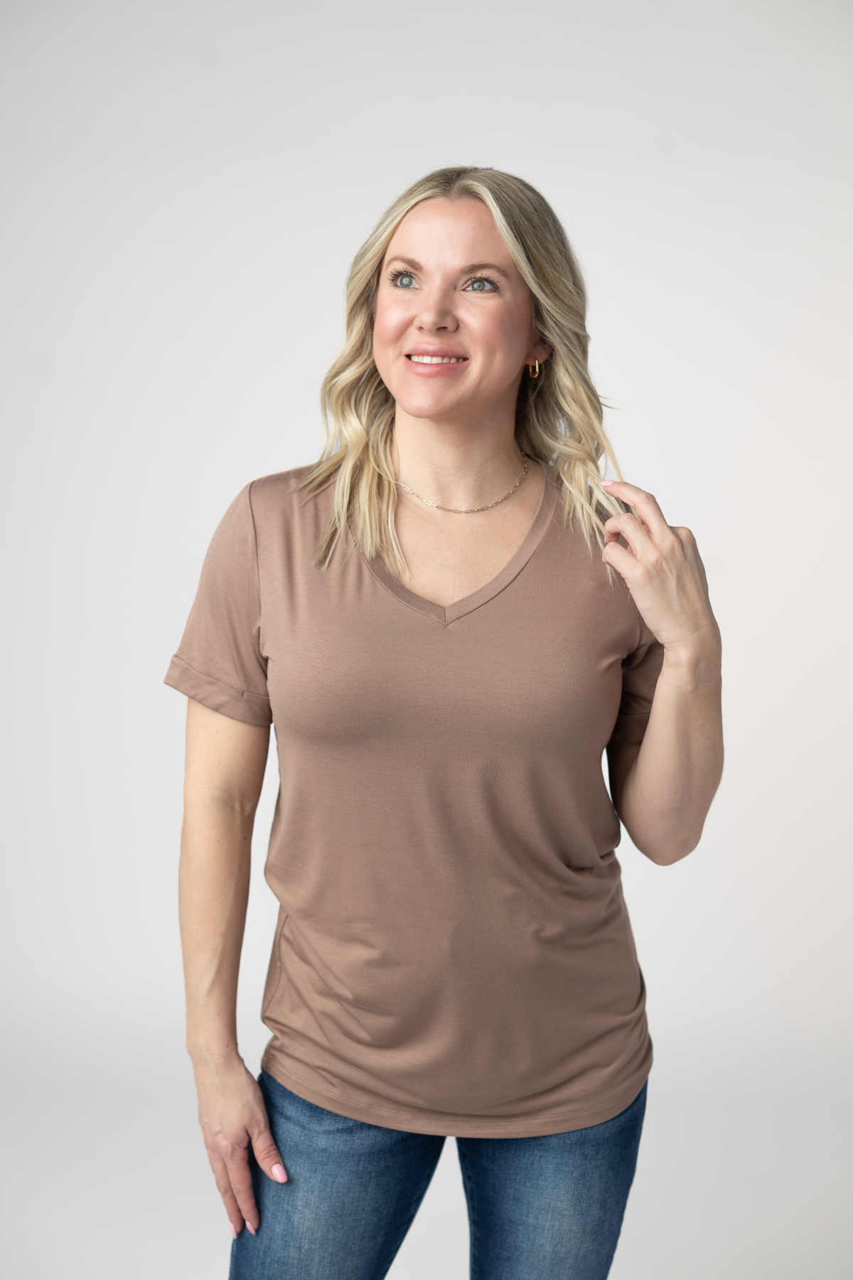 IN STOCK Sophie Top - Mocha by Michelle Mae