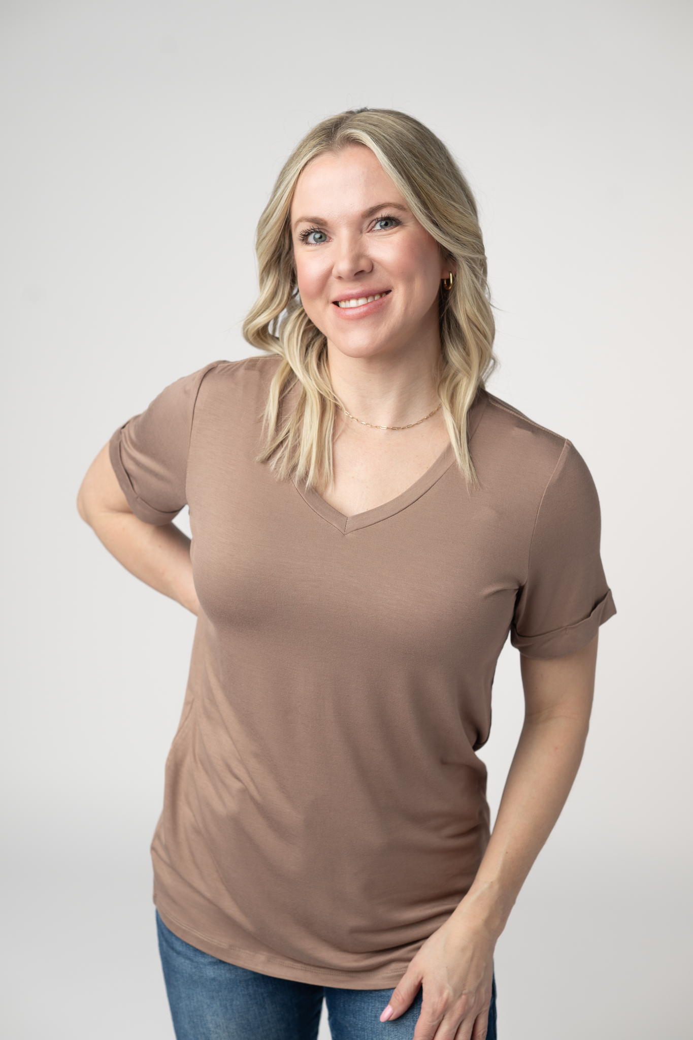 IN STOCK Sophie Top - Mocha by Michelle Mae
