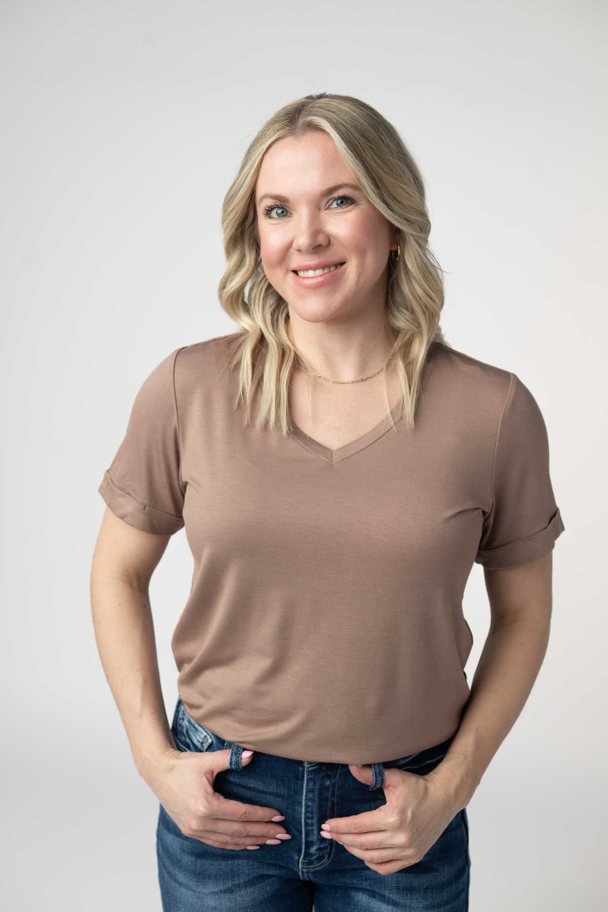 IN STOCK Sophie Top - Mocha by Michelle Mae