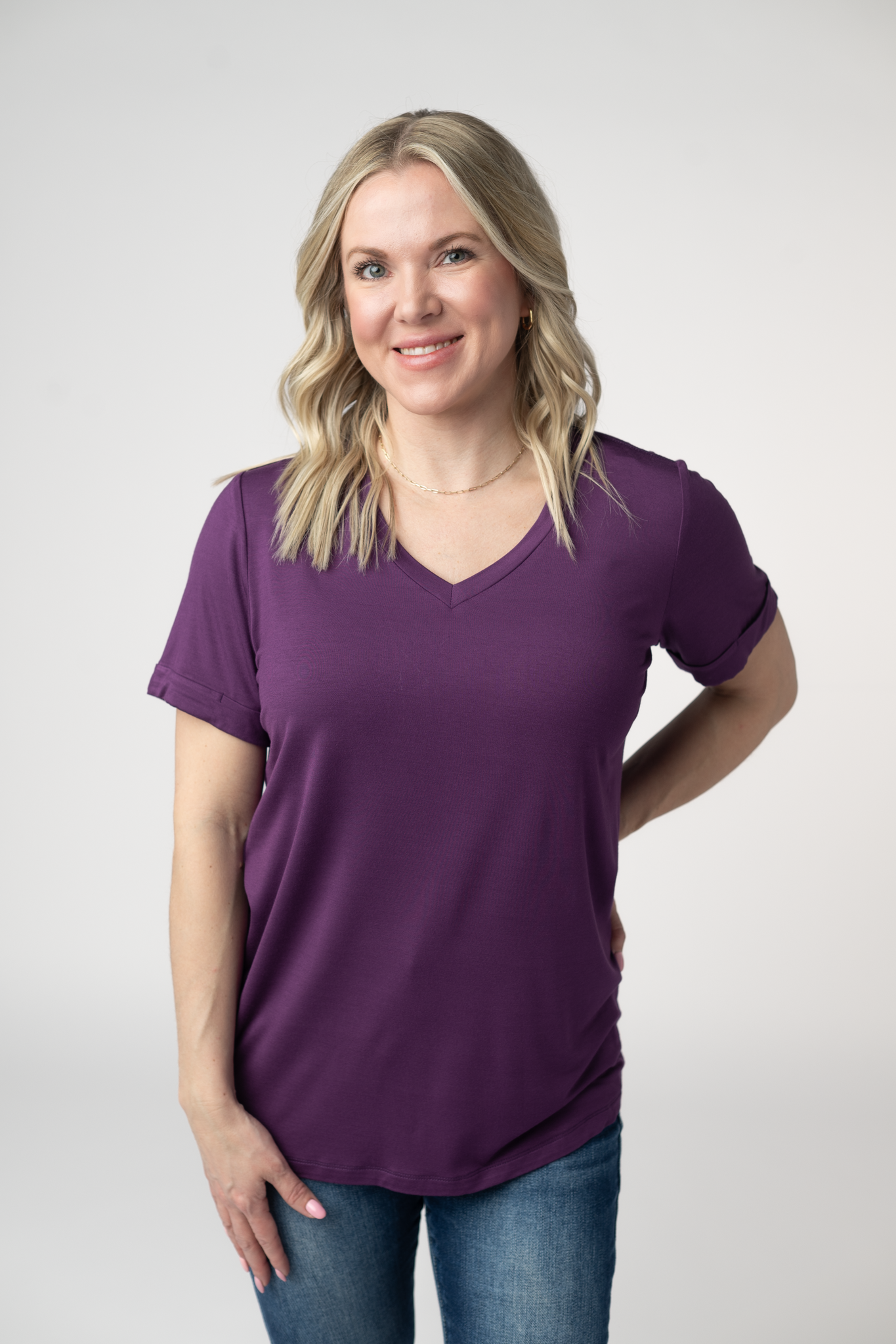 Sophie Top - Purple by Michelle Mae