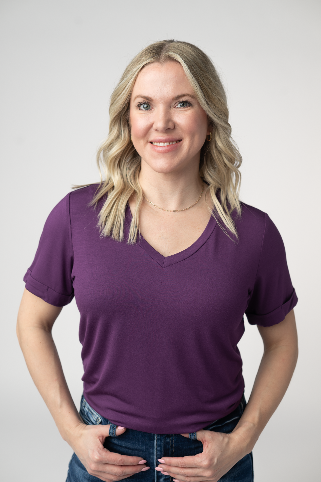IN STOCK Sophie Top - Purple by Michelle Mae