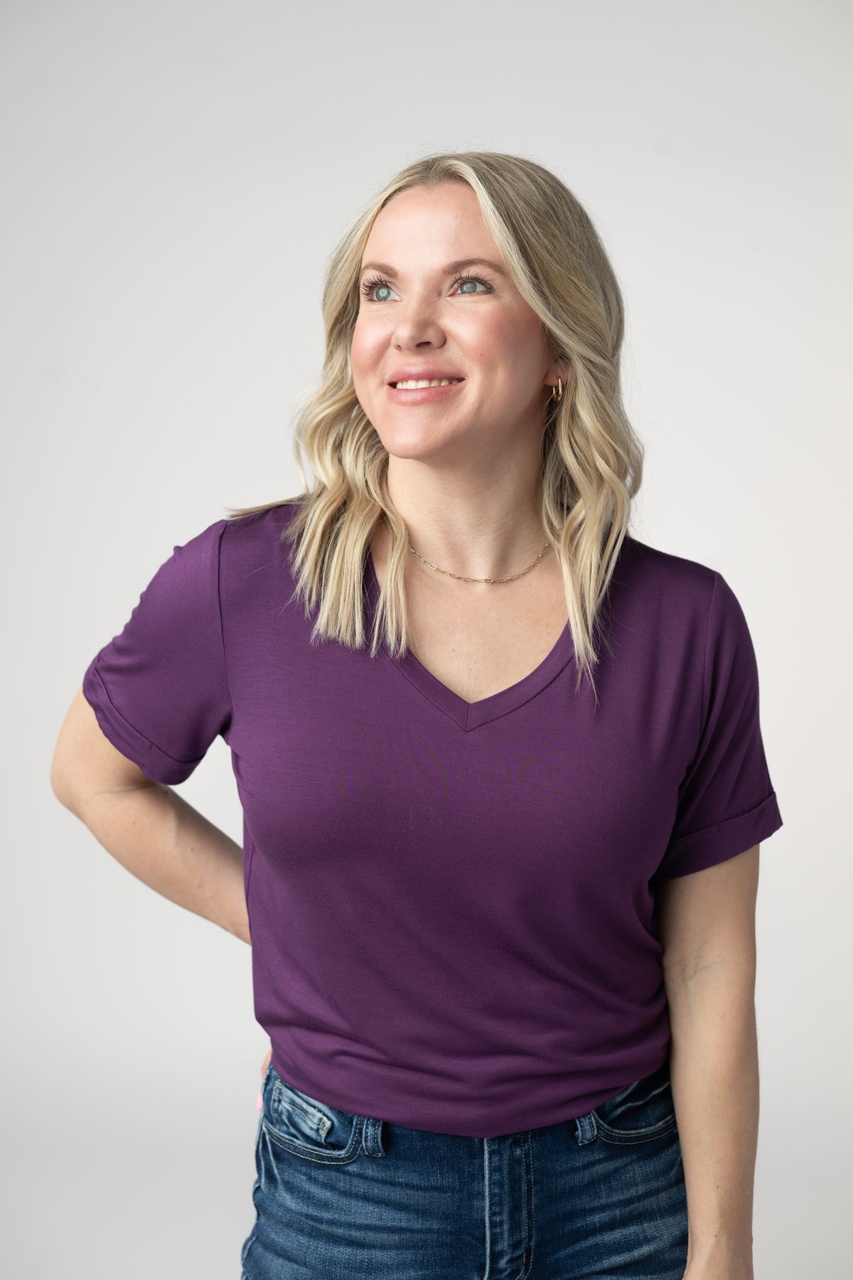 IN STOCK Sophie Top - Purple by Michelle Mae