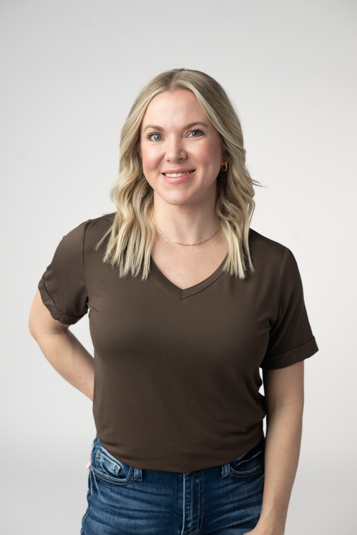 IN STOCK Sophie Top - Brown by Michelle Mae