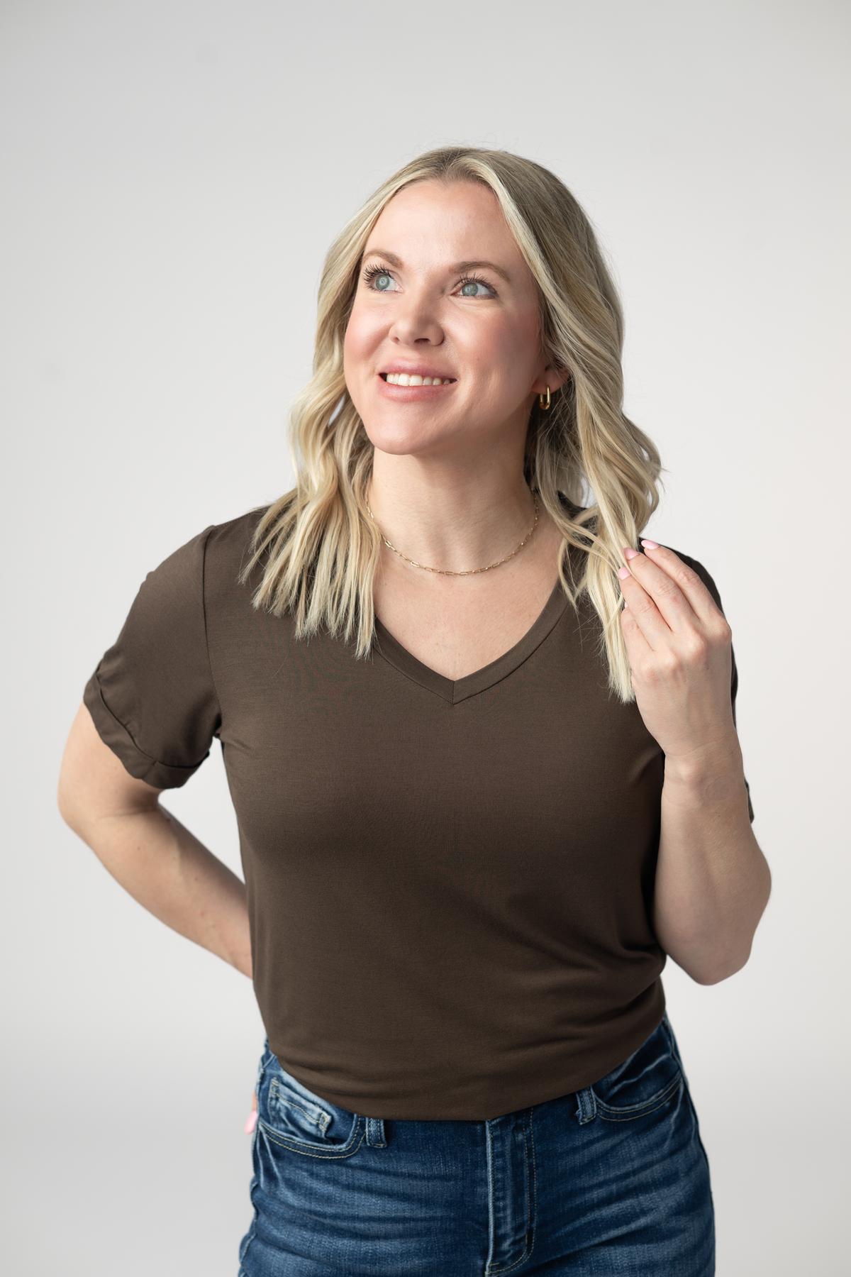 IN STOCK Sophie Top - Brown by Michelle Mae