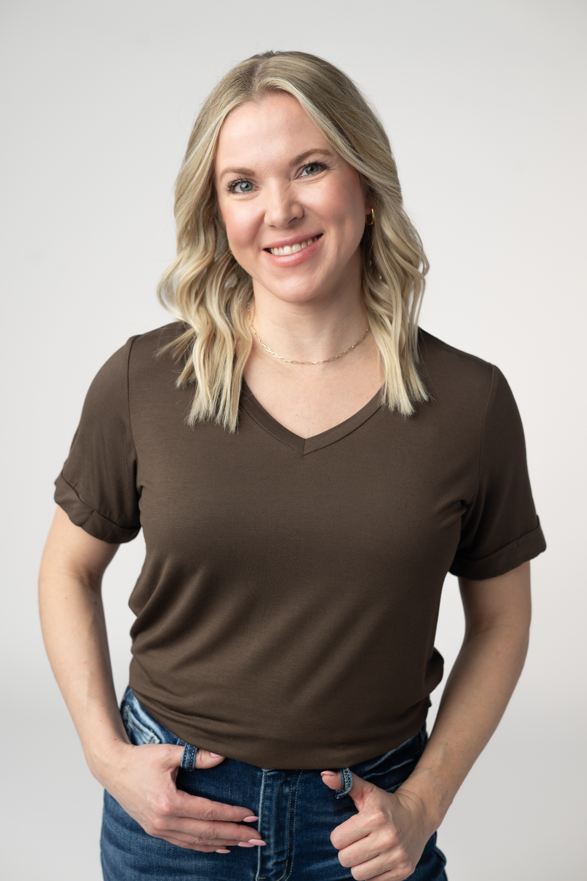IN STOCK Sophie Top - Brown by Michelle Mae